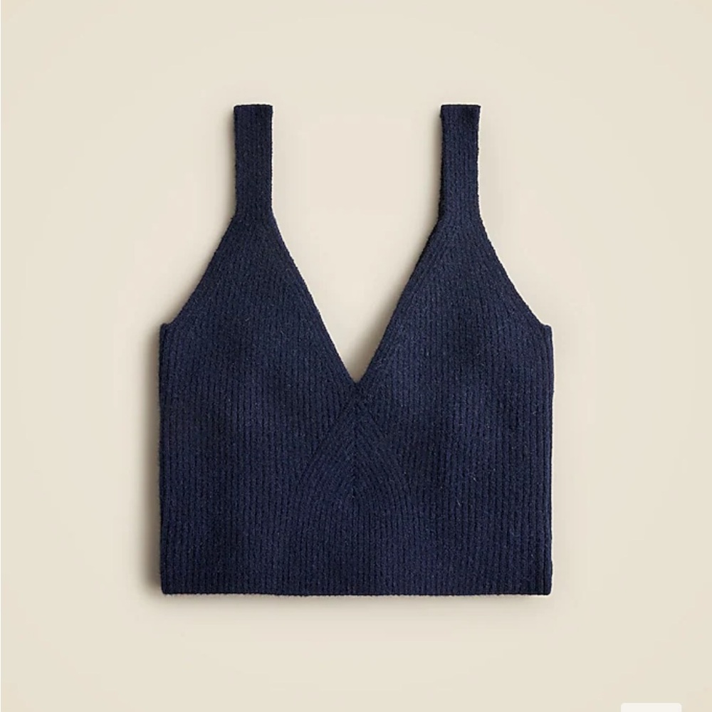 J. Crew NWT Cashmere Blend Cropped Sweater Tank (XS)